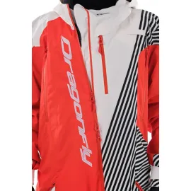 KOMBINEZONAS DRAGONFLY SKI PREMIUM VYRAMS RAUDONAS/ BALTAS