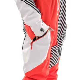 KOMBINEZONAS DRAGONFLY SKI PREMIUM VYRAMS RAUDONAS/ BALTAS