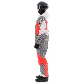 KOMBINEZONAS DRAGONFLY SKI PREMIUM VYRAMS RAUDONAS/ BALTAS