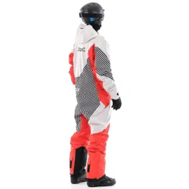KOMBINEZONAS DRAGONFLY SKI PREMIUM VYRAMS RAUDONAS/ BALTAS