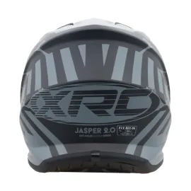 ŠALMAS „XRC MX JASPER“ JUODA / PILKA VAIKAMS