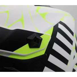 ŠALMAS „XRC MX JASPER 2.0“ JUODA / BALTA / FLUO VAIKAMS