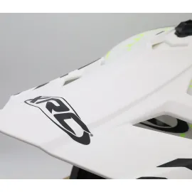 ŠALMAS „XRC MX JASPER 2.0“ JUODA / BALTA / FLUO VAIKAMS