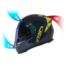 Šalmas XRC PURE GP 6 MĖLYNAS/GELTONAS FLUO