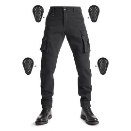 DŽINSAI PANDO MOTO DESERT CARGO SU CORDURA® VYRAMS JUODI
