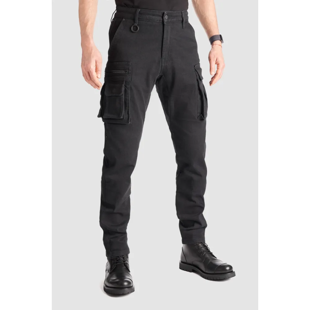 DŽINSAI PANDO MOTO DESERT CARGO SU CORDURA® VYRAMS JUODI