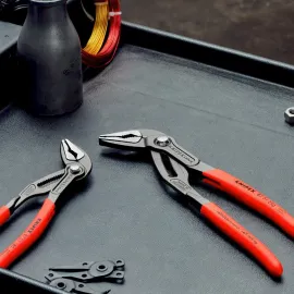 Santechninės replės prailgintos KNIPEX SLIM Cobra su fiksavimu 250mm