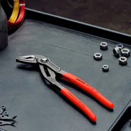 Santechninės replės prailgintos KNIPEX SLIM Cobra su fiksavimu 250mm