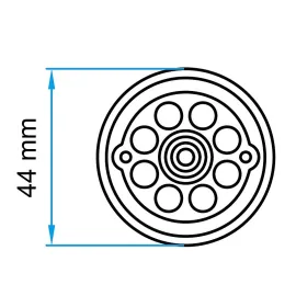 Padas guminis domkratui 44mm
