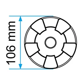 Padas guminis domkratui 106mm