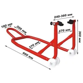Motociklo stovas galiniam ratui 250kg