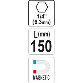 Magnetinis antgalių laikiklis 150mm