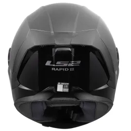 ŠALMAS LS2 RAPID III BLIZGUS JUODAS