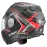 Šalmas LS2 Advant X Carbon Future II Raudona/Juoda