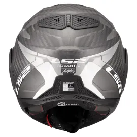 Šalmas LS2 Advant X Carbon Horizon sidabrinis/pilkas