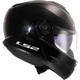 ŠALMAS LS2 STROBE II SOLID BLIZGUS JUODAS