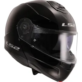 ŠALMAS LS2 STROBE II SOLID BLIZGUS JUODAS