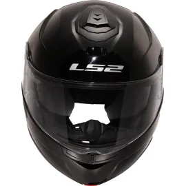 ŠALMAS LS2 STROBE II SOLID BLIZGUS JUODAS