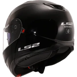 ŠALMAS LS2 STROBE II SOLID BLIZGUS JUODAS
