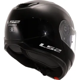 ŠALMAS LS2 STROBE II SOLID BLIZGUS JUODAS