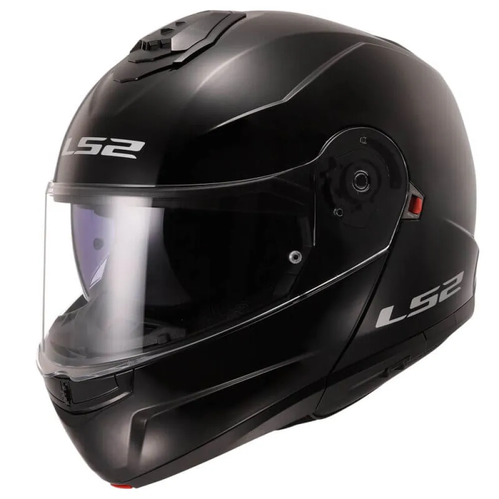 ŠALMAS LS2 STROBE II SOLID BLIZGUS JUODAS