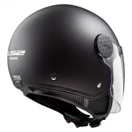 ŠALMAS LS2 SPHERE II SOLID MATINIS JUODAS