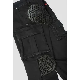 DŽINSAI PANDO MOTO MARK BLACK AAA – VYRAMS SU CORDURA® IR BALISTEX®