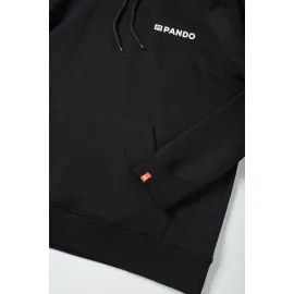 DŽEMPERIS SU GOBTUVU – PANDO MOTO MAX DON’T DIE, OVERSIZE, JUODAS, UNISEX