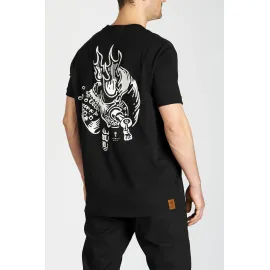 MARŠKINĖLIAI PANDO MOTO MIKE IGNITION JUODI UNISEX