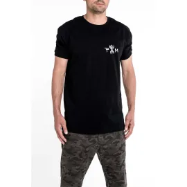 MARŠKINĖLIAI PANDO MOTO MIKE TIGER JUODI UNISEX