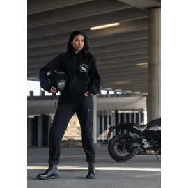 DŽINSAI – PANDO MOTO MILA CARGO MOTERIMS JUODI SU CORDURA®
