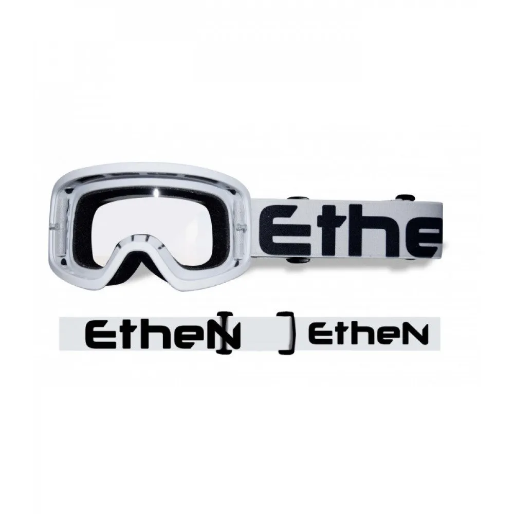 AKINIAI ETHEN MX6502 MASCHERA BIMBO VAIKIŠKI MOTOKROSINIAI BALTA/JUODA