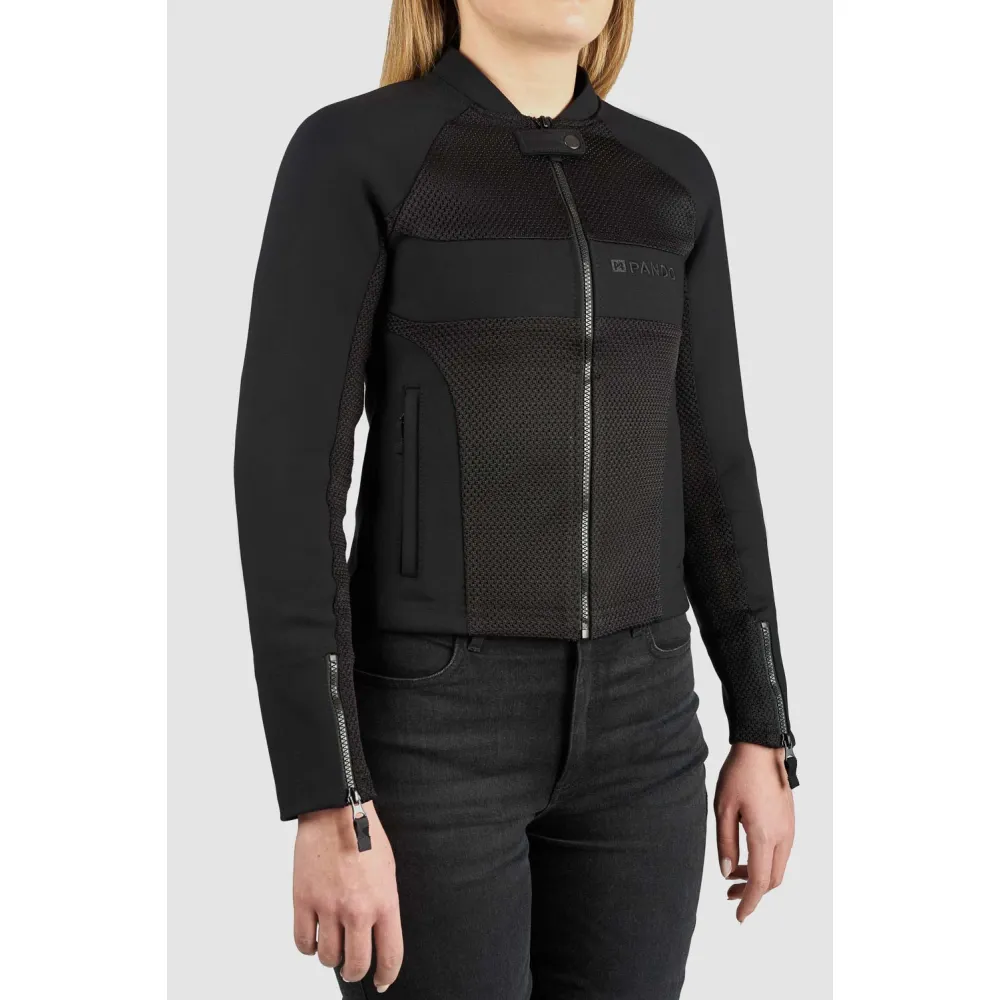 STRIUKĖ - PANDO MOTO STEALTH BLACK AAA MOTERIMS, SU APSAUGOMIS