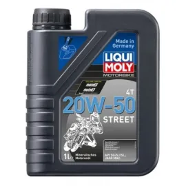 LIQUI MOLY MOTOCIKLINĖ VARIKLINĖ ALYVA 4T 20W-50 STREET 1l