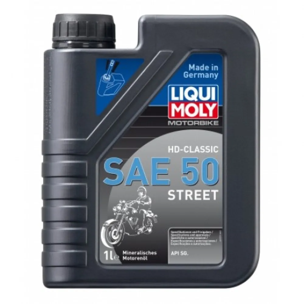 LIQUI MOLY VASARINĖ MINERALINĖ MOTOCIKLŲ VARIKLINĖ ALYVA - RACING HD CLASSIC SAE 50 1l