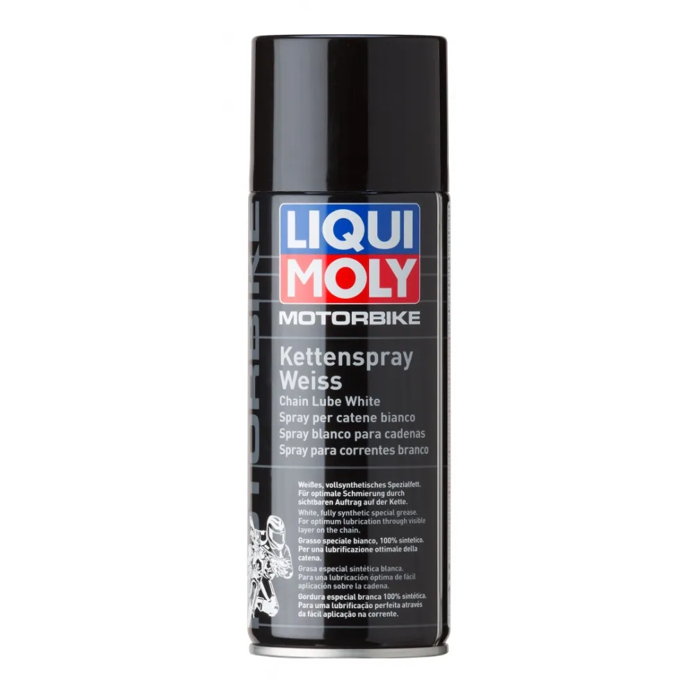 LIQUI MOLY MOTOCIKLŲ GRANDINĖS TEPALAS RACING KETTENSPRAY WEISS 400ml