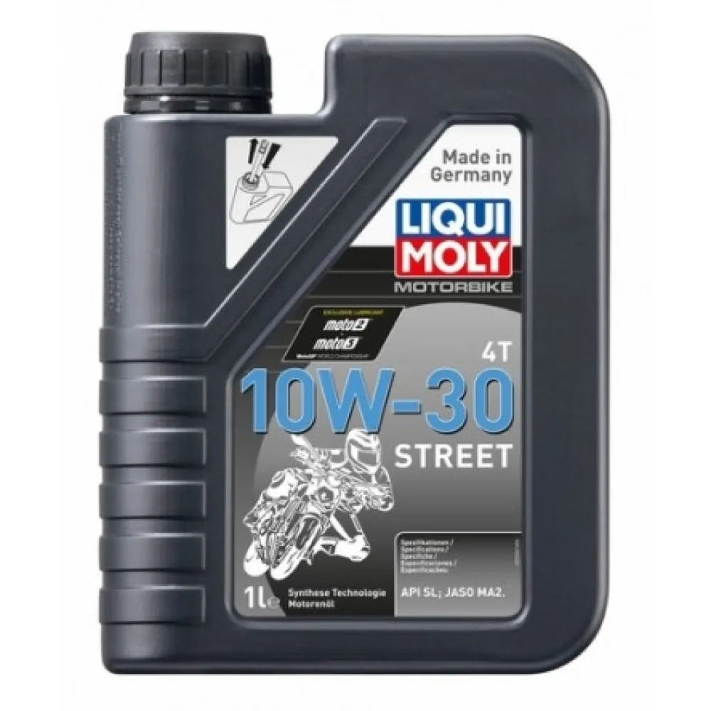 LIQUI MOLY PUSIAU SINTETINĖ ALYVA 4-TAKČIAMS MOTOCIKLŲ VARIKLIAMS - RACING 4T 10W-30 1l