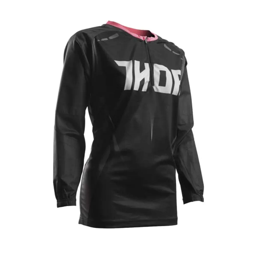 MARŠKINĖLIAI THOR TERRAIN CONTOUR S7 MOTERIMS JUODA/ ROŽINĖ