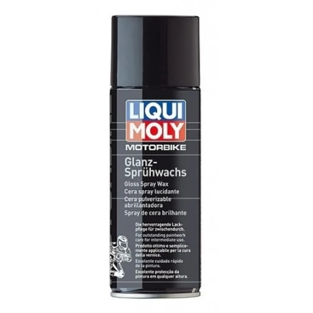 LIQUI MOLY MOTORBIKE PURŠKIAMAS VAŠKAS (MOTORBIKE GLOSS SPRAY WAX) 0.4l