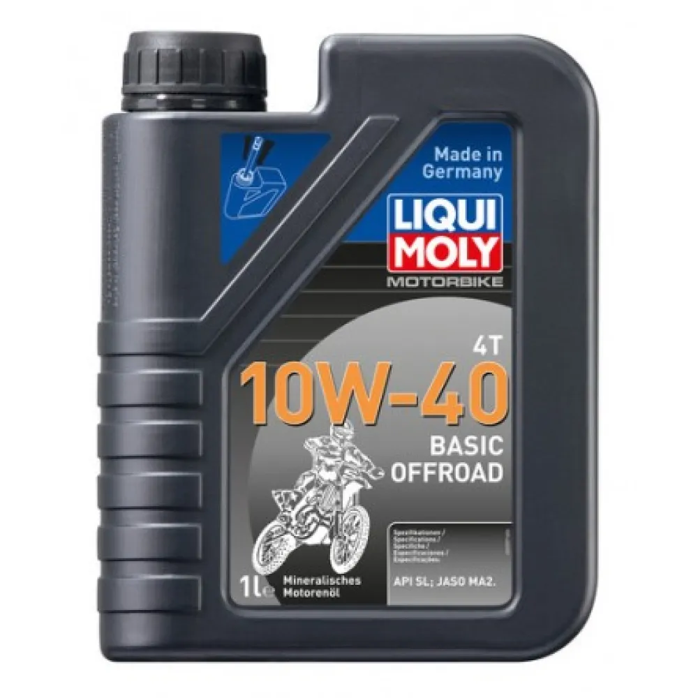 LIQUI MOLY MOTOCIKLINĖ ALYVA 4T 10W-40 BASIC OFFROAD 1l