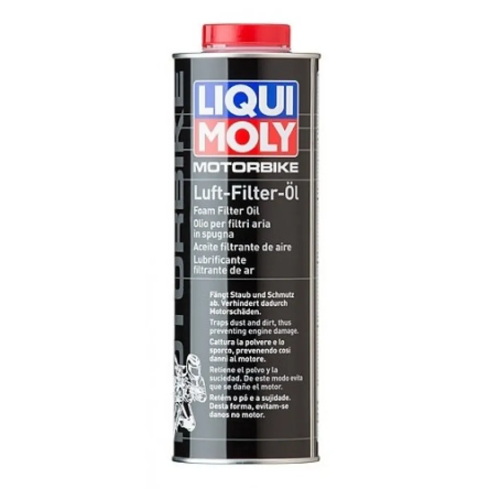 LIQUI MOLY MOTOCIKLŲ ORO FILTRO TEPALAS (1000ml ekonomiška pakuotė)