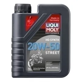 LIQUI MOLY MOTOCIKLINĖ SINTETINĖ VARIKLINĖ ALYVA HD 20W-50 Street 1l
