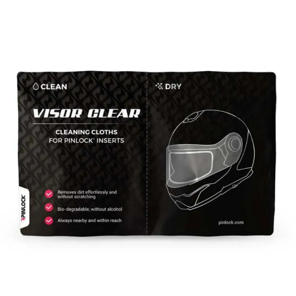 VALYMO ŠLUOSTĖS VISOR CLEAR PINLOCK PLĖVELIŲ PRIEŽIŪRAI