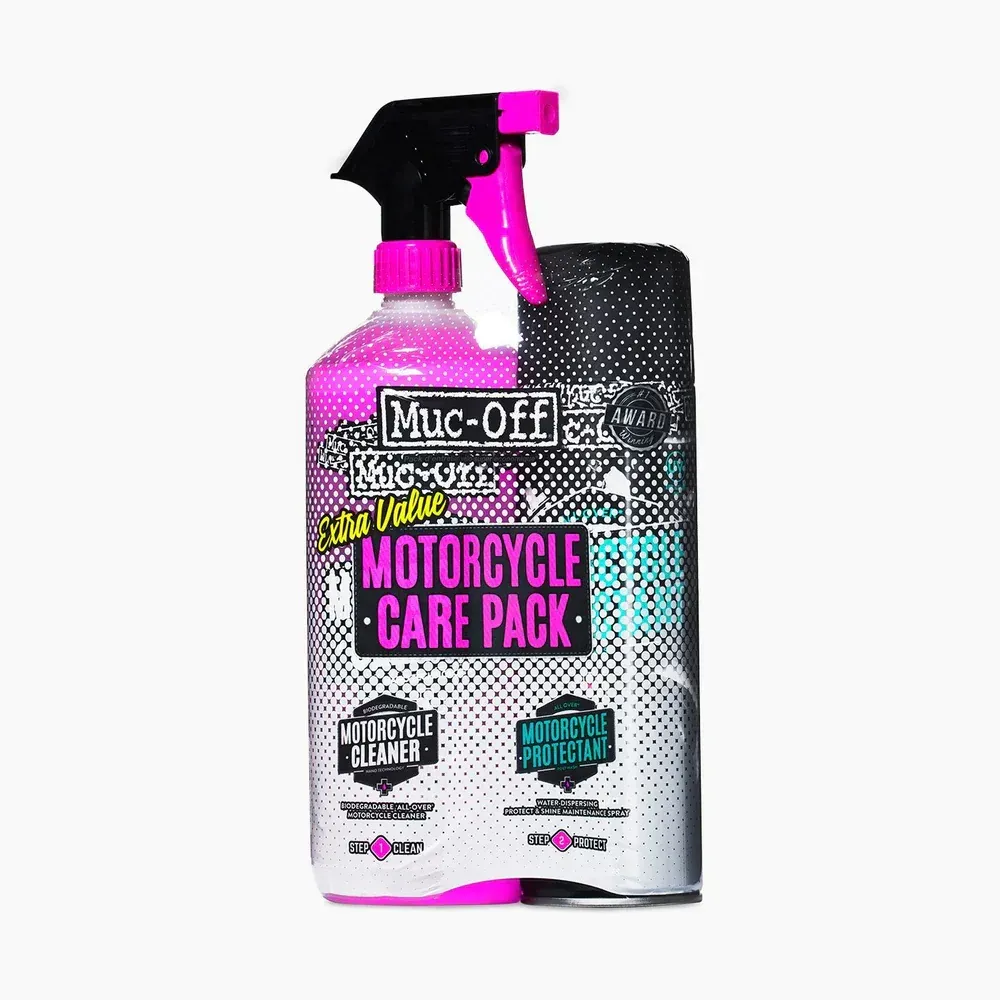 MUC-OFF MOTOCIKLO PRIEŽIŪROS RINKINYS (PLOVIKLIS IR APSAUGA)