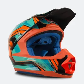 ŠALMAS HJC FG-CROSS PISTON MC4 ORANŽINIS