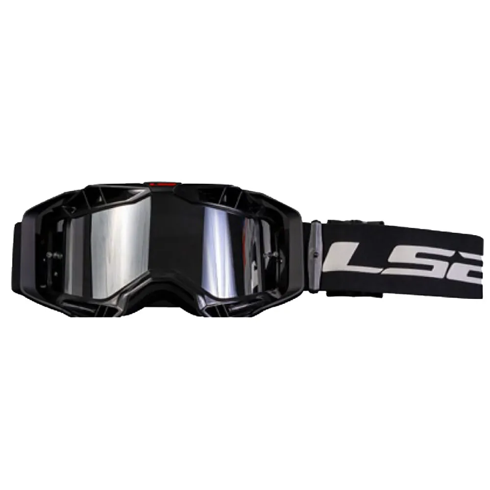 AKINIAI LS2 AURA PRO – JUODI, IRIDIUM STIKLIUKAS