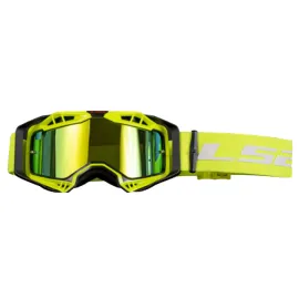 AKINIAI LS2 AURA PRO – RYŠKIAI GELTONI, IRIDIUM STIKLIUKAS