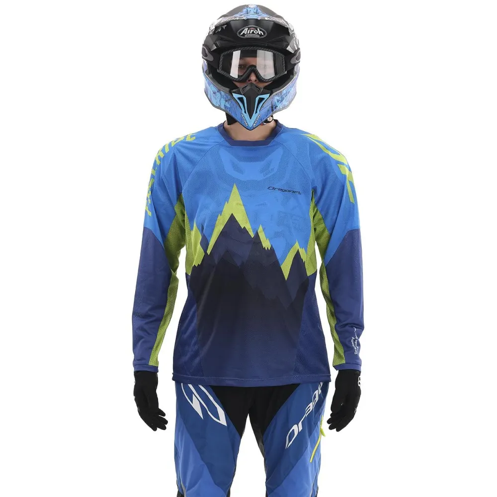 MOTO MARŠKINĖLIAI DRAGONFLY ENDURO FREERIDE MĖLYNI