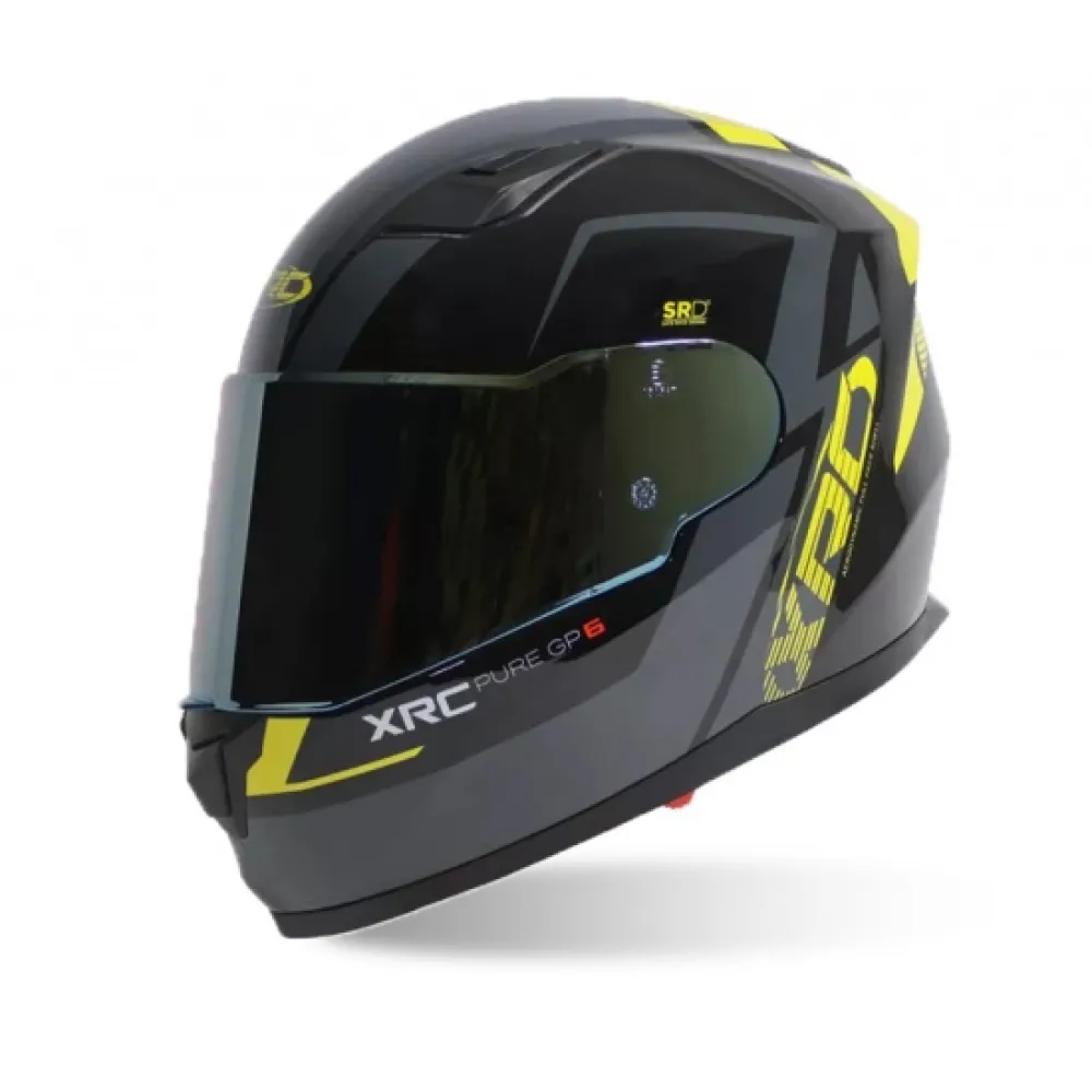 Šalmas XRC PURE GP 6 JUODAS/GELTONAS FLUO