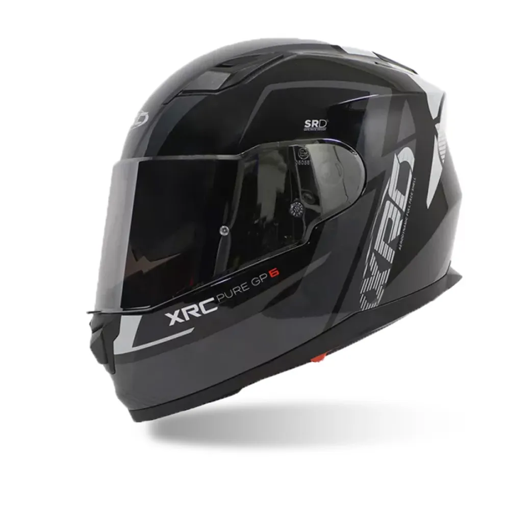 Šalmas XRC PURE GP 6 JUODAS/PILKAS